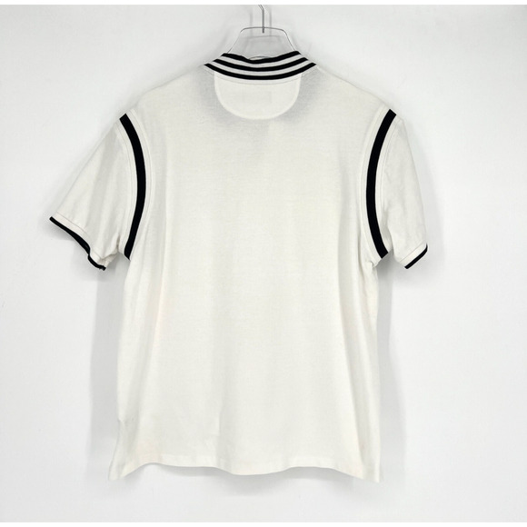 Polo Ralph Lauren Top Mens L Logo Preppy Varsity‎ Bubble Script White Classic - Picture 2 of 7